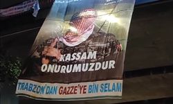 Trabzon'dan Kassam Tugayı'na afişli destek