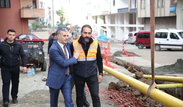 Trabzon'daki o mahallede doğal gaz sevinci