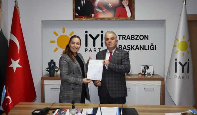 İYİ Parti, Trabzon'un o ilçesinde başkan değişti